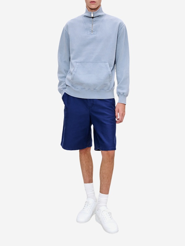 Толстовка муж A.P.C. COHMU-H37014 IAB LIGHT BLUE - 1