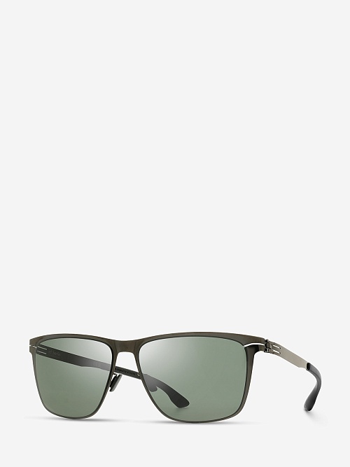 Солнцезащитные очки Ic Berlin IB Charlie Gun Metal Black Green Donnerstag 57 20 150 - 0