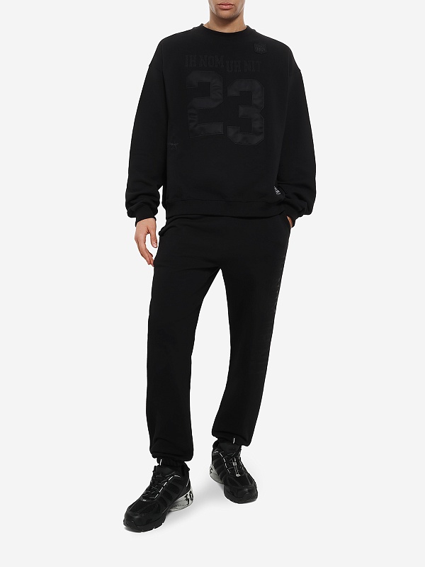 Толстовка муж IH NOM UH NIT NUW25214 999_BLACK+BLACK - 1