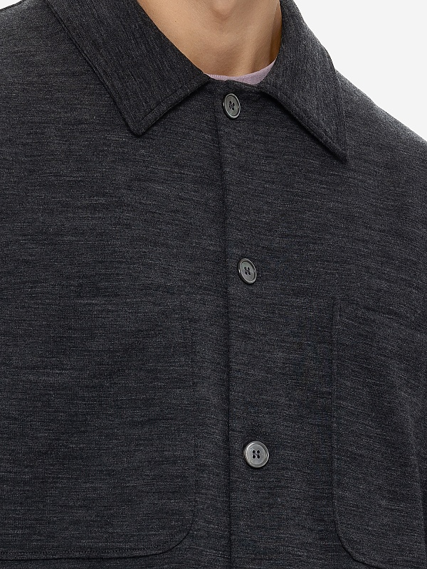 Рубашка муж Officine Generale W24MOVS071PRE MID GREY - 5