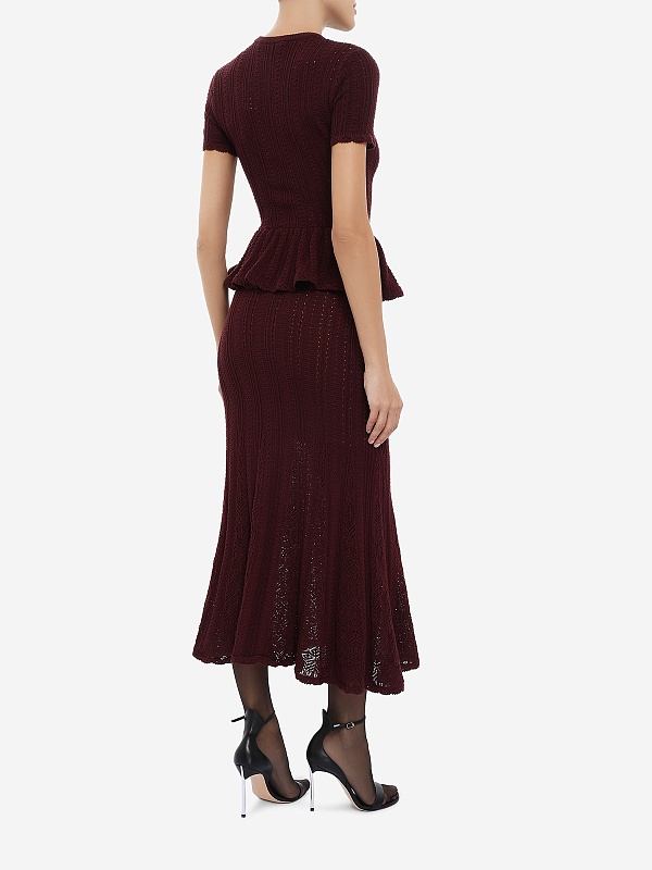 Платье жен Self-Portrait SC26-100MC-BU BURGUNDY - 4
