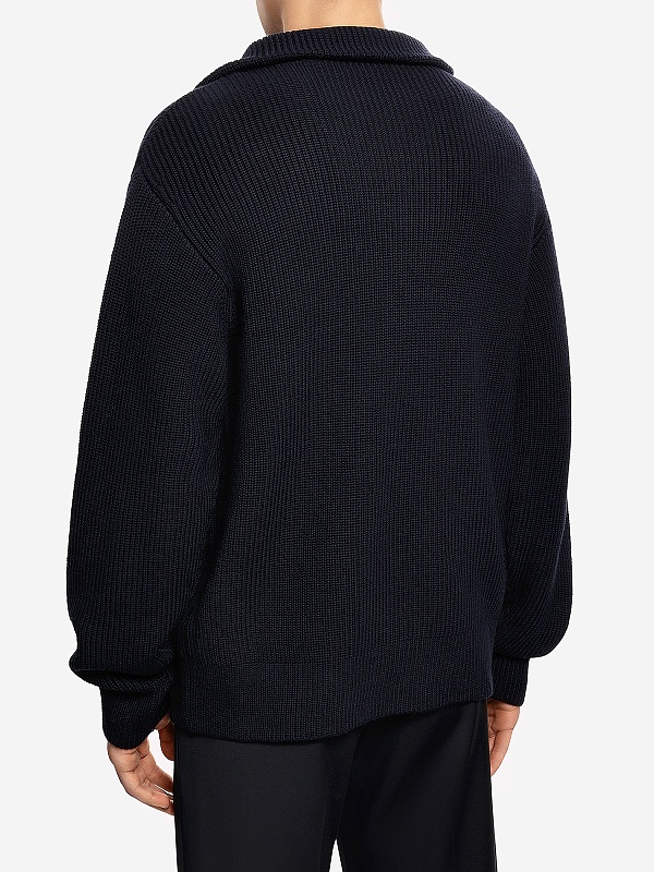 Свитер муж Officine Generale W25MKNT313 DARK NAVY - 1