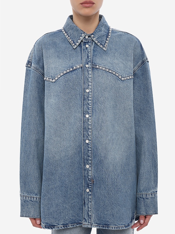 Рубашка жен Ksubi WSP26SH007 denim - 4