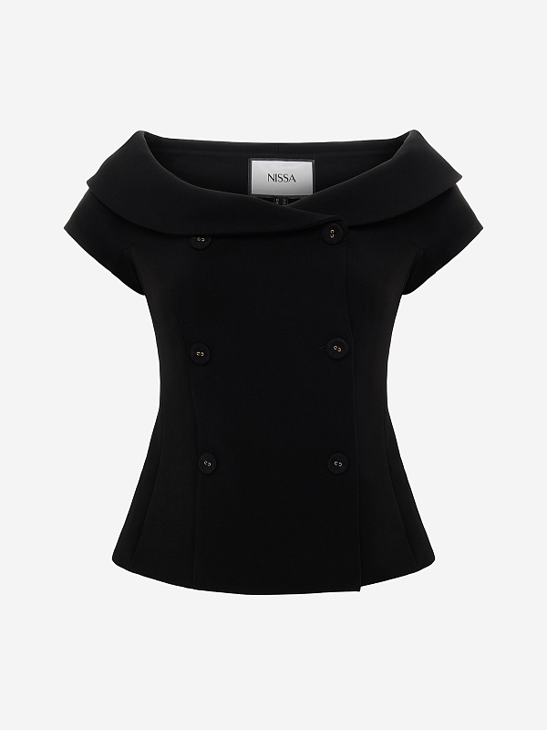 Жакет жен Nissa S1345 BLACK - 0
