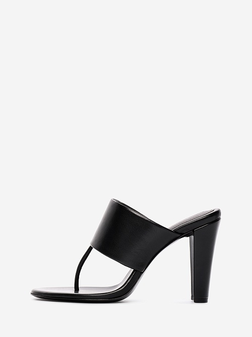 Мюли (каблук) жен Black Suede Studio DANA 95 | 95mm black - 0