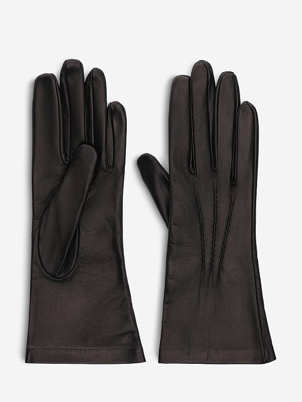 Перчатки жен Portolano 4056/3 BLACK / BEIGE - 1