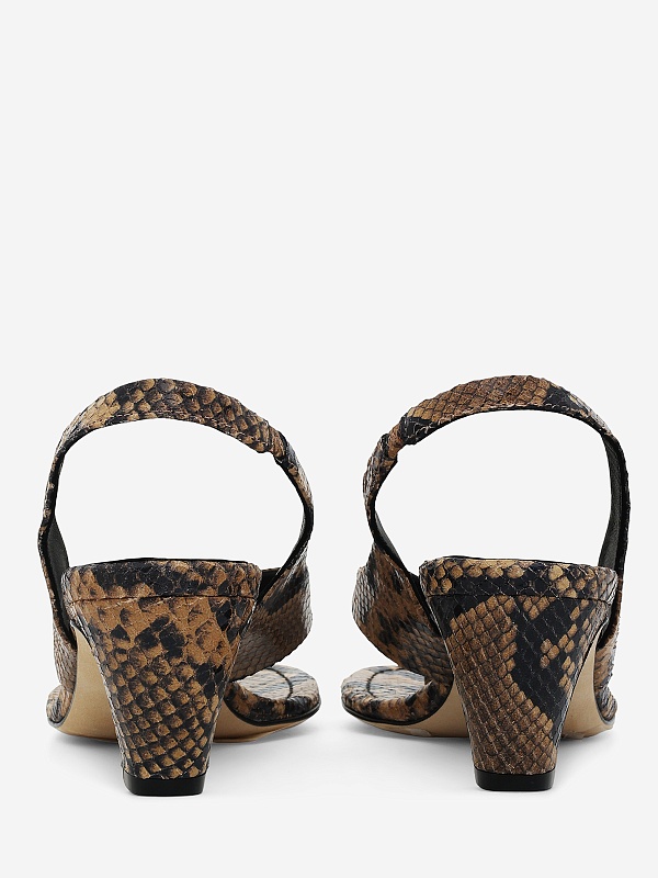 Босоножки (каблук) жен POEVE DDE56 Sabbia - 2