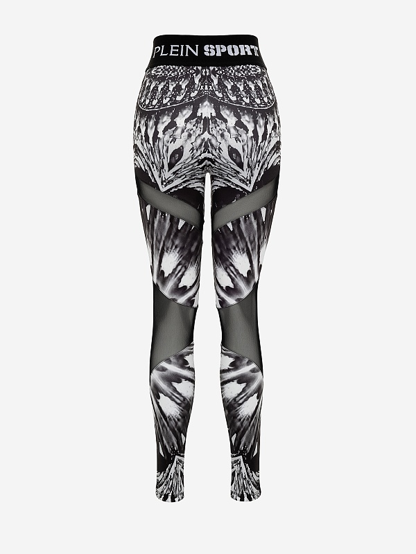 Леггинсы (спортивные) жен Philipp Plein Sport SADC WJT1823 STE003N 02 - 1