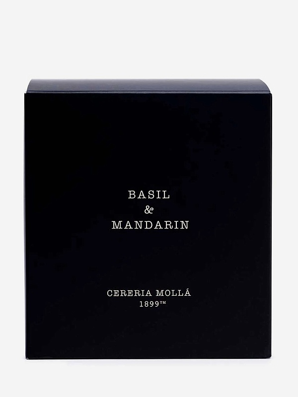 Свеча унисекс Cereria Molla 1899 6638 Basil & Mandarin XL, 3 фитиля 600г - 1