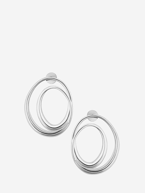 Серьги жен MISHO SUME04M-BSR Silver - 0