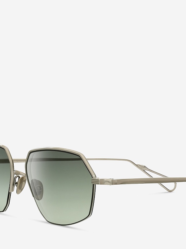 Солнцезащитные очки AHLEM Bagnolet Ruthenium/Green Gradient - Bevelled - LIMITED 57 17 157 - 3