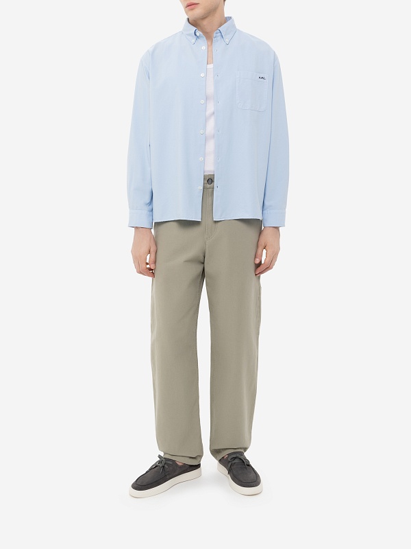 Рубашка муж A.P.C. COHAH-H12599 BAA LIGHT BLUE - 2
