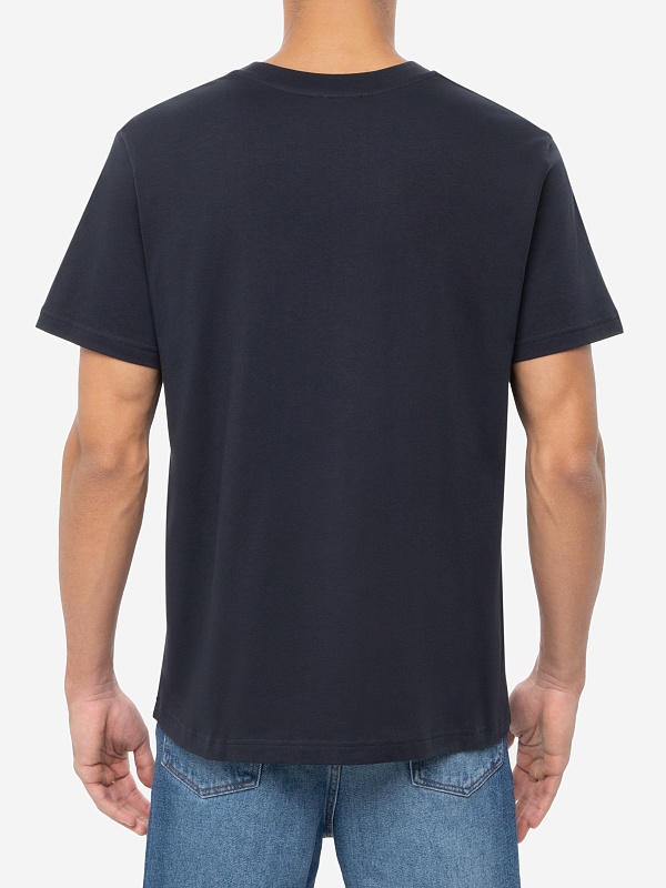 Футболка муж A.P.C. COHBM-M26384 DARK NAVY/ECRU - 3