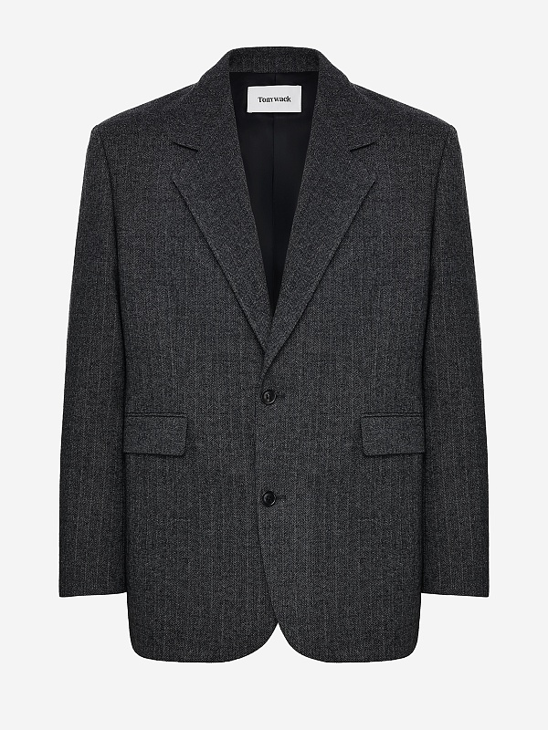 Пиджак муж Tonywack BE34JK08 MID-GREY HERRINGBONE - 5