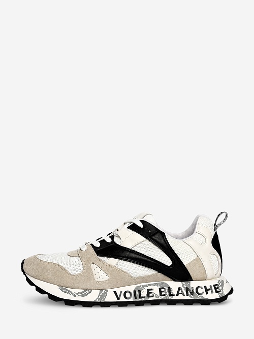 Кроссовки муж Voile Blanche 2019600-02 1B30 ICE-WHITE-BLACK - 0