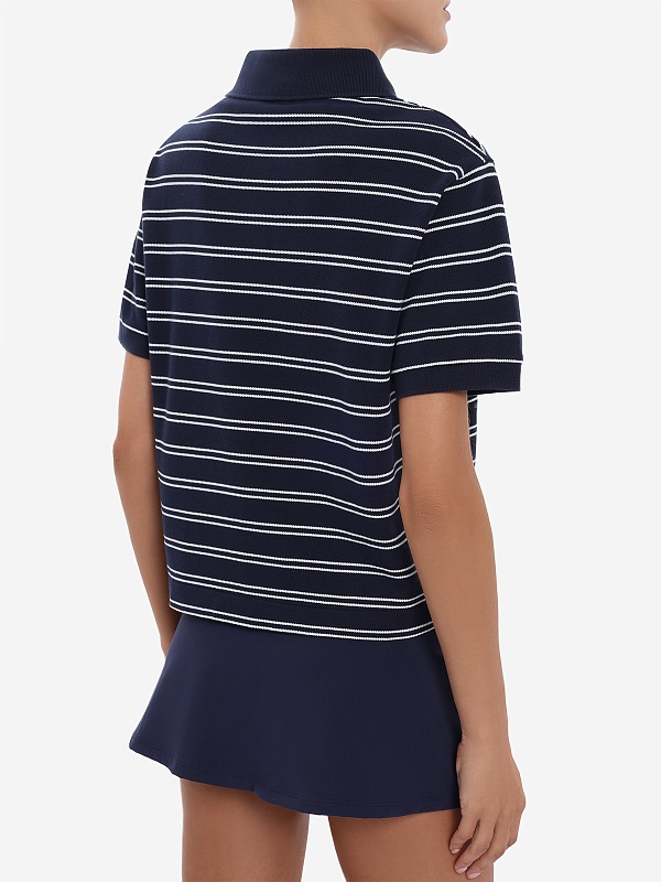 Поло жен Sporty & Rich TO085710326BL107 Dark Navy/White White - 4