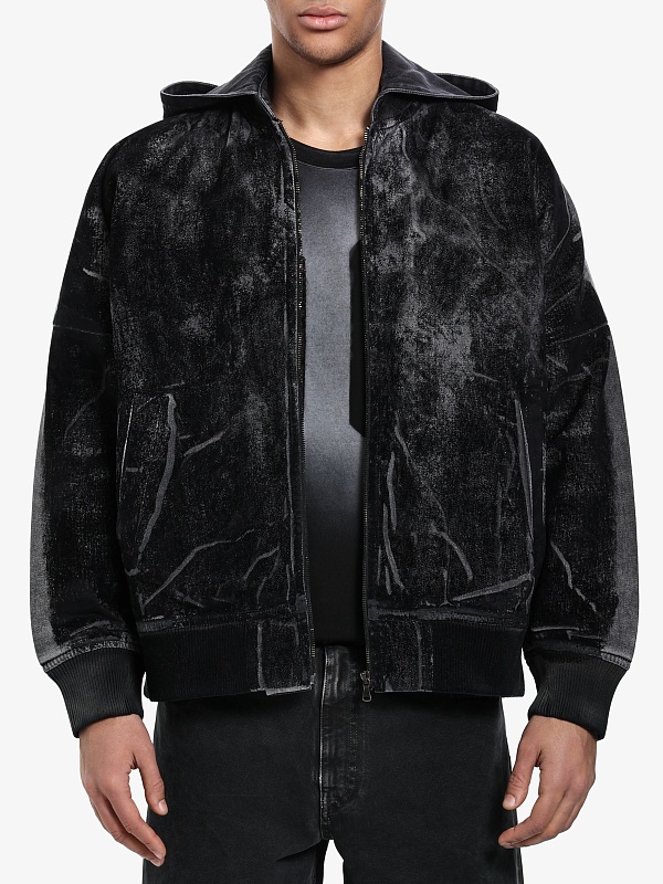 Бомбер муж Alchemist ALFLFW25MTJK04.a Flocked Black - 2