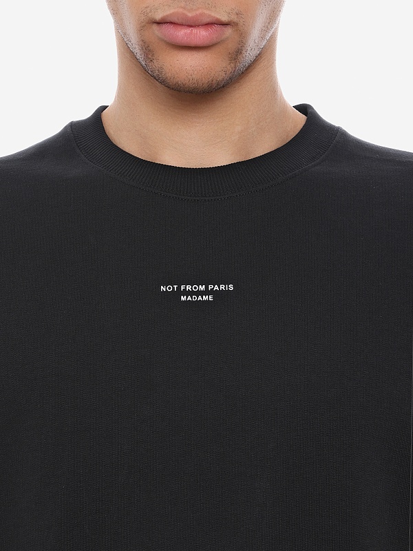 Толстовка муж Drôle de Monsieur PERM-SW148-CO127-BL BLACK - 6