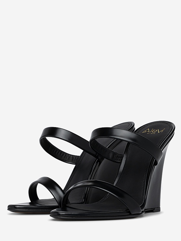 Мюли (танкетка) жен Alevi L24SC013.S.0777997 Black - 4