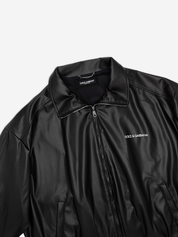 Куртка кожаная муж Dolce&Gabbana G9ATMTFUSI5 N0000 - 2
