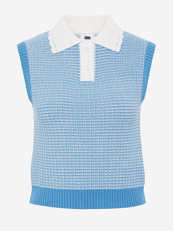 Поло жен Burka kn25-t002 Голубой - 5