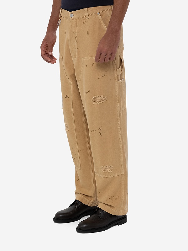 Брюки муж Etudes Studio FRICHE BLEACH DRIP Camel - 1
