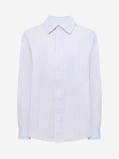 Рубашка жен DUNST UDSH6A104B1 MISTY BLUE STRIPE