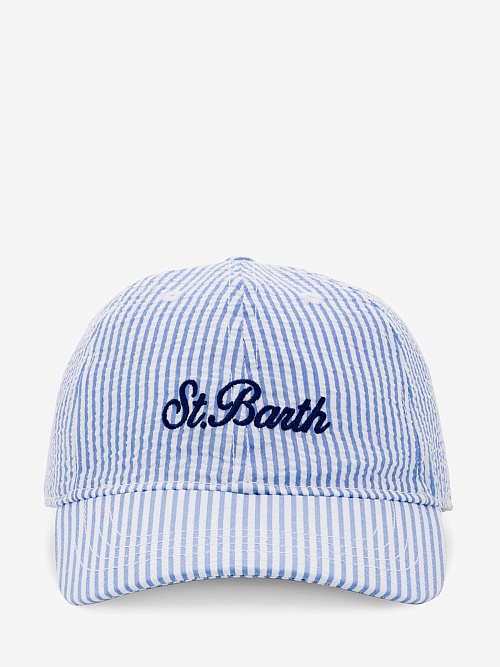 Кепка жен MC2 Saint Barth BASB0007 01058H SEERSUCKER STRIPES 31 EMB - 0