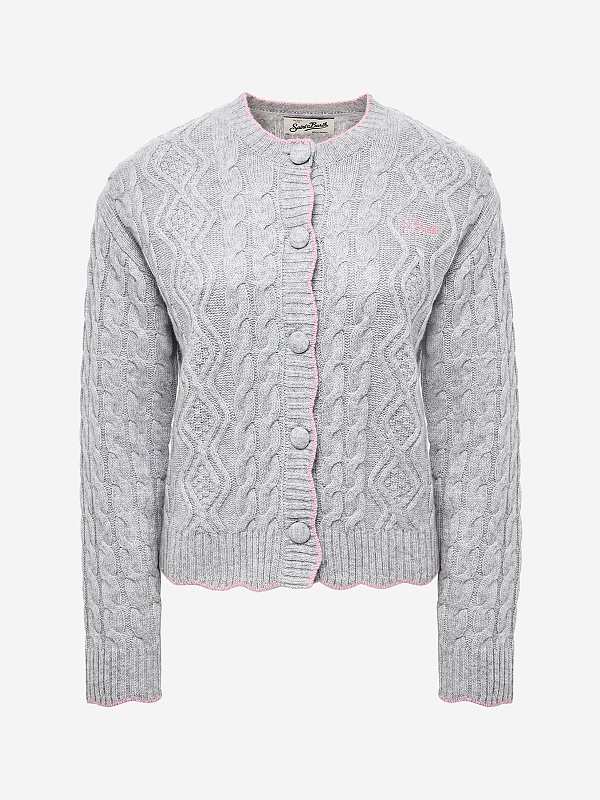 Кардиган жен MC2 Saint Barth MLE002 01226I ARAN WAVY 15ML23 - 5