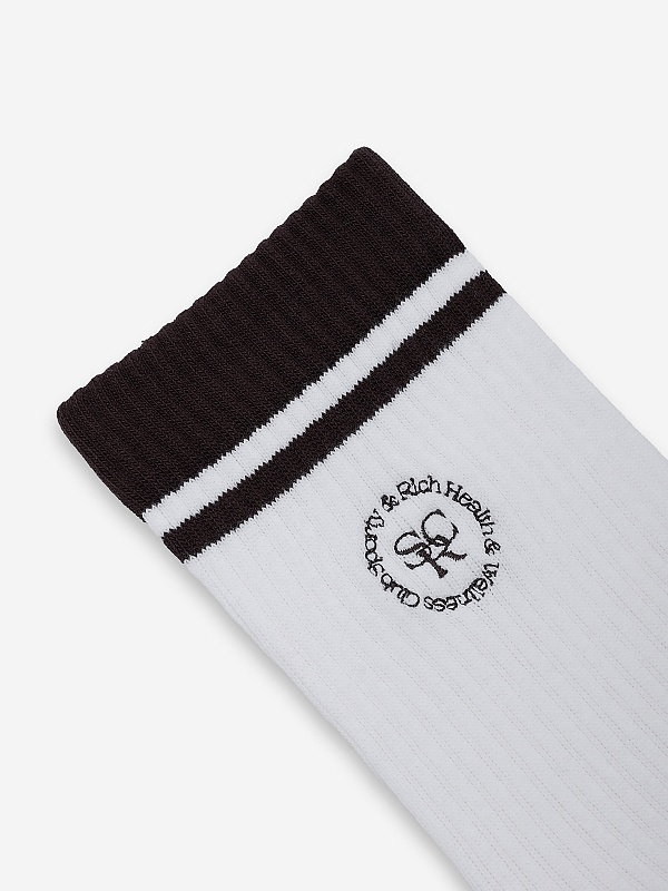 Носки жен Sporty & Rich AC02765305WH11 White/Chocolate - 2