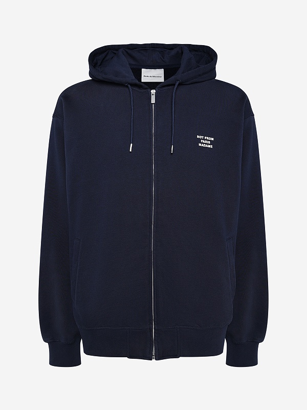 Толстовка на молнии муж Drôle de Monsieur PERM-HO207-CO312-NY NAVY - 0