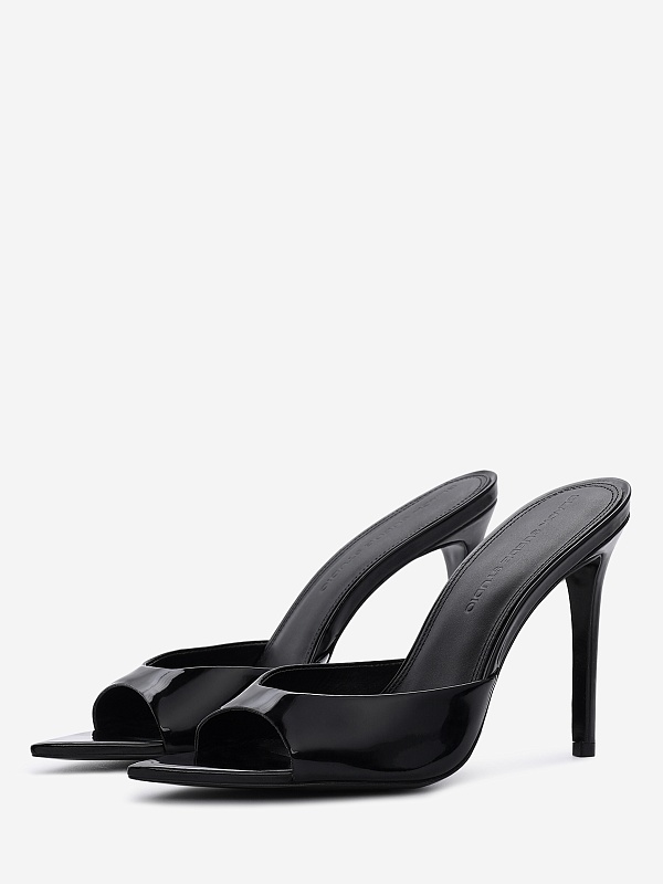 Мюли (каблук) жен Black Suede Studio BREA | 100mm black - 1