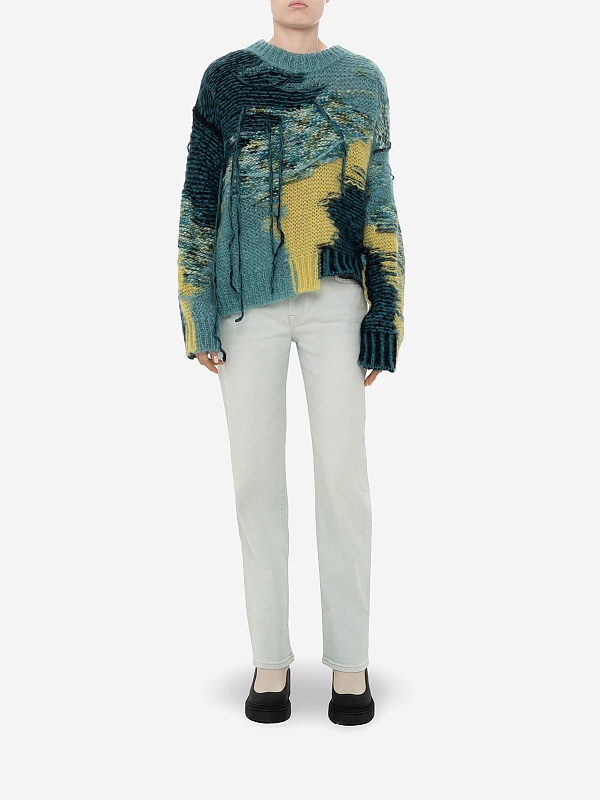 Свитер жен Isabel Benenato DK52 24 TURQUOISE - 2