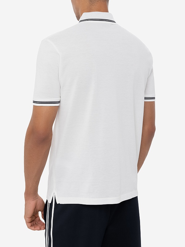 Поло муж Emporio Armani EM000852 AF12955 F0068 OFFWHITE TIPPING AND EAGLE - 3