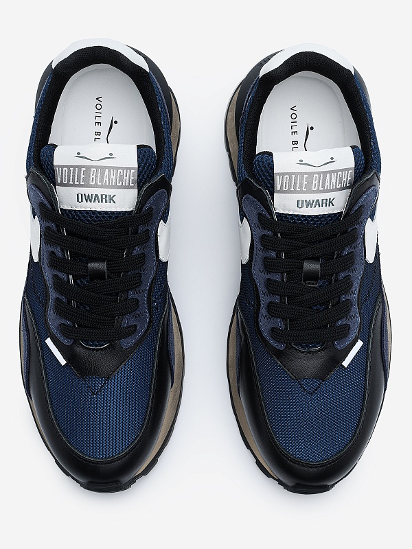 Кроссовки муж Voile Blanche 2018344.20. 1A19 BLACK-BLUE - 4