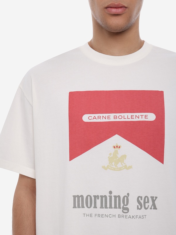 Футболка муж Carne Bollente SS26ST0102 Off-White - 5