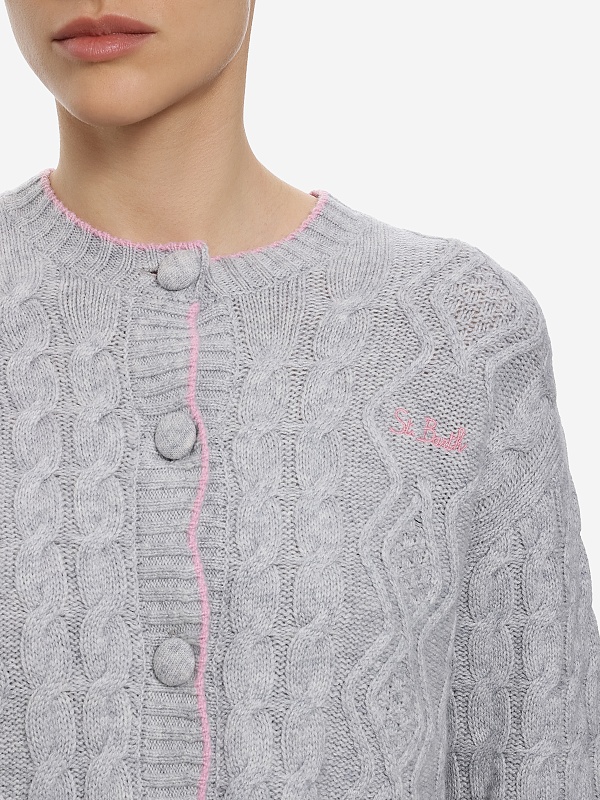 Кардиган жен MC2 Saint Barth MLE002 01226I ARAN WAVY 15ML23 - 4