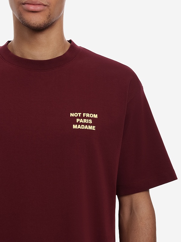 Футболка муж Drôle de Monsieur I-TS203-CO002-WN WINE - 4