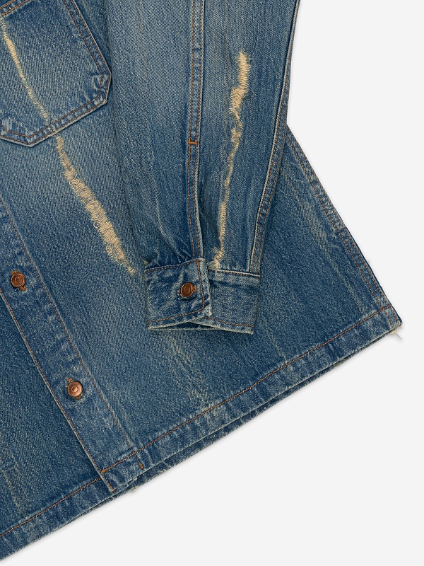 Куртка джинсовая жен Haikure HEM06044DF124 L0837 WIRE BLUE - 4