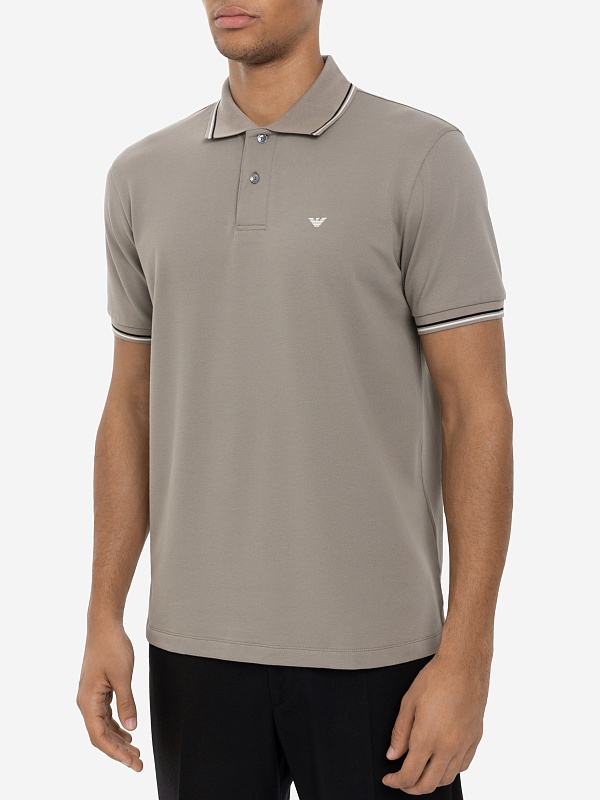 Поло муж Emporio Armani 8N1FB3 1JPTZ 0643 GREIGE - 2