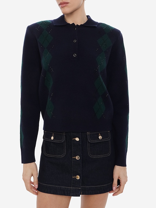 Поло с длинным рукавом жен Retrofete 11878-12 PNNVY - 4