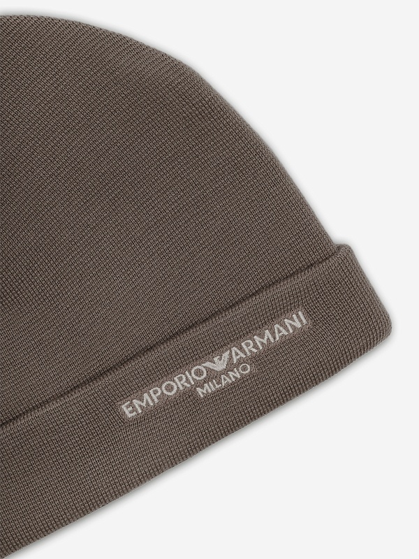 Шапка муж Emporio Armani EM002715 AF18241 U6189 WALNUT - 2