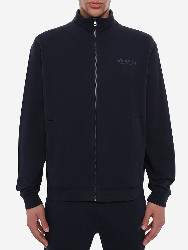Толстовка на молнии муж Woolrich CFWOSW2041MRUT5377 MELTON BLUE - 3