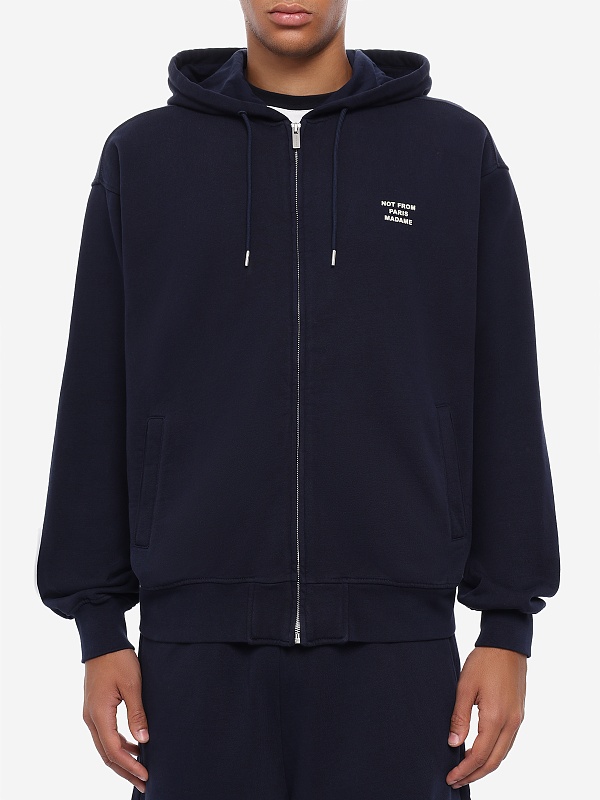 Толстовка на молнии муж Drôle de Monsieur PERM-HO207-CO312-NY NAVY - 3