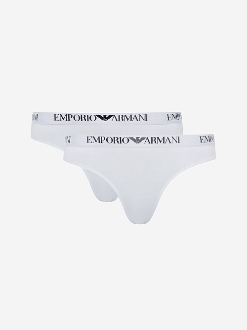 Набор (трусы 2 пары) жен Emporio Armani EW000404 AF13033 M0069 WHITE/WHITE - 0