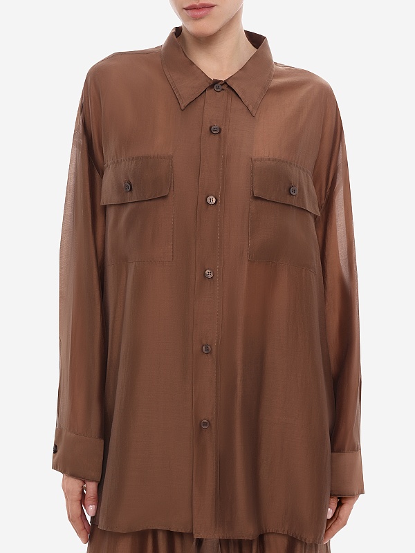 Блуза жен TheLatest TLW04010T0161ABTP CHOCOLATE - 3