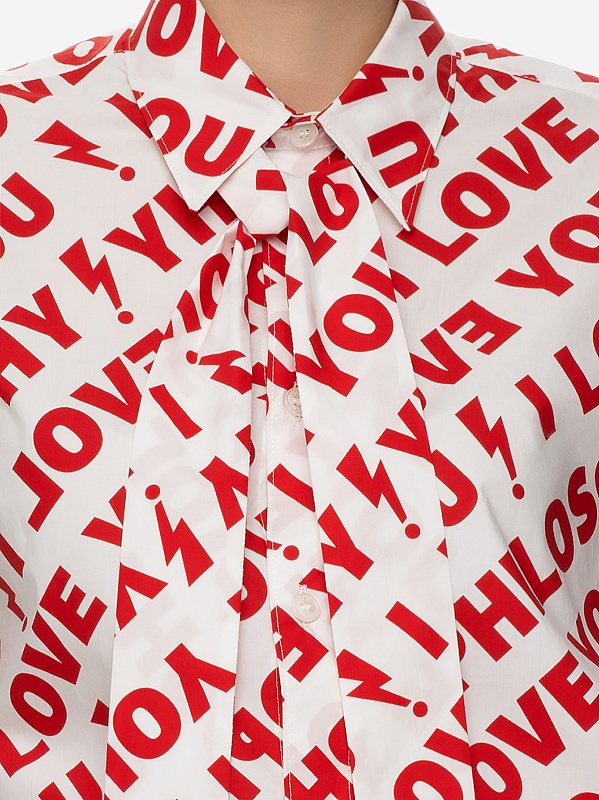 Блуза жен Philosophy Di Lorenzo Serafini 0225 5742 A1112 Fantasy print Red - 5
