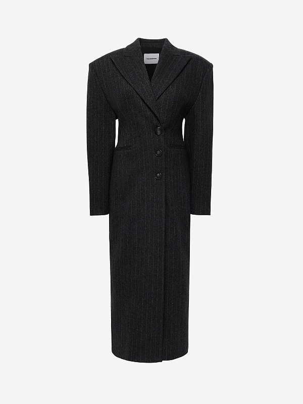 Пальто жен THE ANDAMANE T201019B TNW072 GREY MELANGE - 0