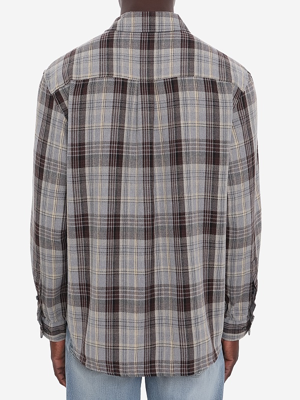 Рубашка муж Tonywack BF12SH901 GREY/BROWN - 5