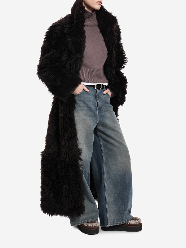 Дубленка жен Burka TG-1413F/125BU Темно-коричневый - 5